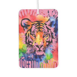 Funny Aquarell bunter Tiger Autolufterfrischer