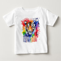 Funny Aquarell bunter Tiger
