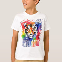 Funny Aquarell bunter Tiger