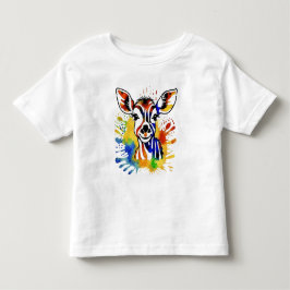 Funny Aquarell farbige Antilope Kleinkind T-shirt