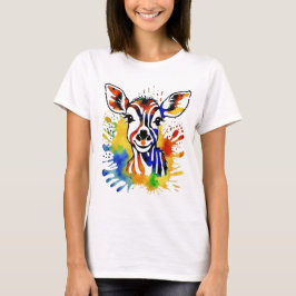 Funny Aquarell farbige Antilope T-Shirt