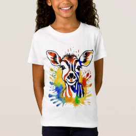 Funny Aquarell farbige Antilope T-Shirt