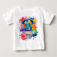 Funny Aquarell farbiger Hund