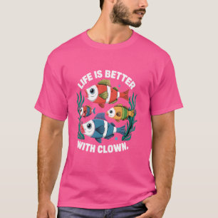 Funny Aquarium Clownfisch für Männer Frauen Fische T-Shirt