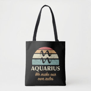 Funny Aquarius Zodiac Rules Tasche
