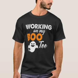 Funny arbeitet an meinem Boote Halloween Hintern G T-Shirt