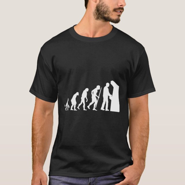 Funny Arcade Evolution Arcade Alte Schule Videospi T-Shirt (Vorderseite)