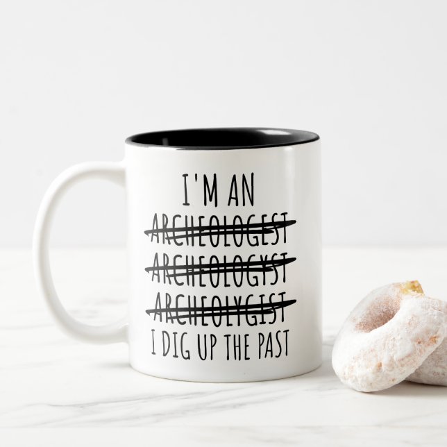 Funny Archaeologist  Tasse (Mit Donut)