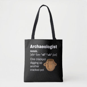 Funny Archäologe Definition Cracked Pot Tasche
