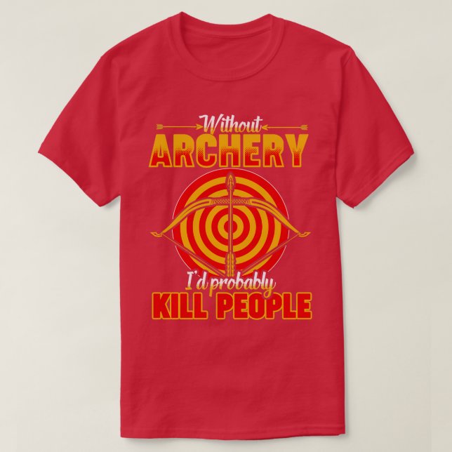 Funny Archery (1)  T-Shirt (Design vorne)