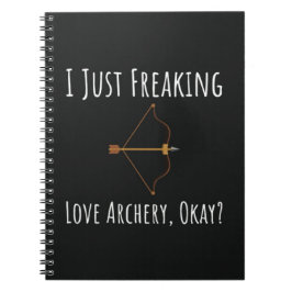 Funny Archery Gifts Bow And Arrow Sport Archer Notizblock