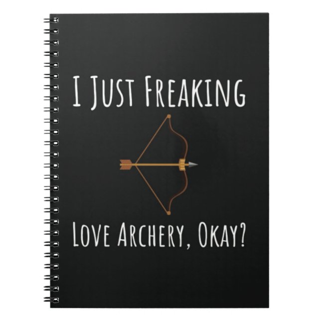 Funny Archery Gifts Bow And Arrow Sport Archer Notizblock (Vorderseite)