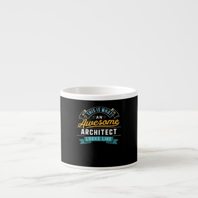 Funny Architect Phantastisch Job Beruf Abschluss Espressotasse (Vorderseite)
