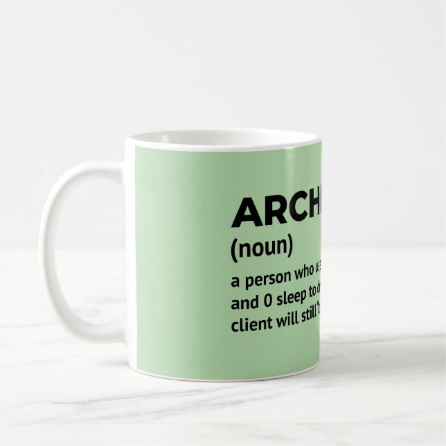Funny Architecture Coffee Tasse (Links)