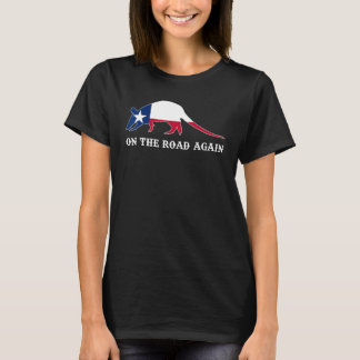 Funny Armadillo Shirt auf der Straße wieder Texas