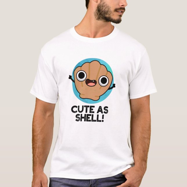 Funny As Muschel Funny Seashell Puff T-Shirt (Vorderseite)