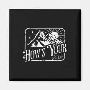 Funny Aspen Colorado Ski Skifahren Wie ist dein As Magnet