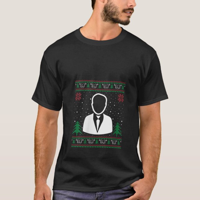 Funny Assistant Principal Weihnachtsmannmütze Ugly T-Shirt (Vorderseite)