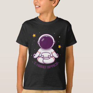 Funny Astronaut Meditation I Neust Space - Yoga In T-Shirt