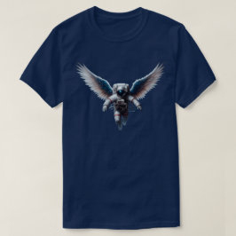 Funny Astronaut mit Angel Wings im Weltraum T-Shirt