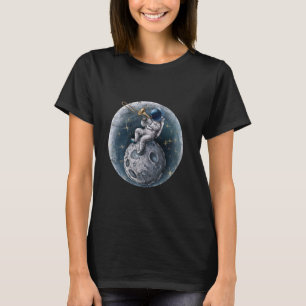 Funny Astronaut Trombone Art of Men Drombon T-Shirt