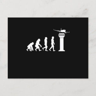 Funny ATC Air Traffic Controller Human Mankind Evo Postkarte