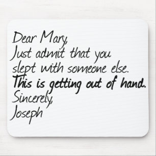 Funny Atheist Design Mousepad