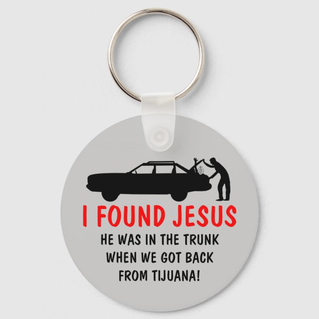 Funny atheist fand ich Jesus Schlüsselanhänger (Vorderseite)