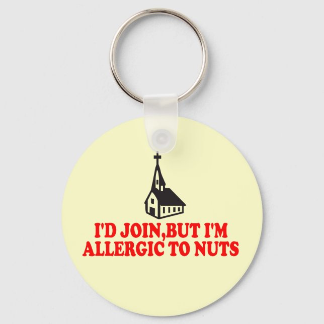 Funny Atheist Schlüsselanhänger (Vorderseite)