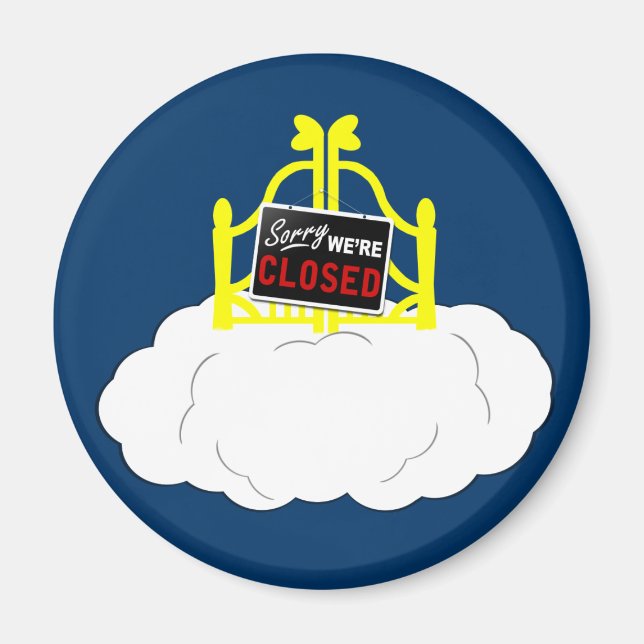 Funny Atheisus Magnet (Vorne)