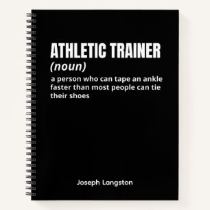 Funny Athletic Trainer Definition Notebook Notizbuch