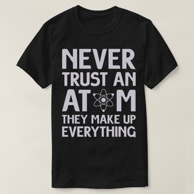 Funny Atom Science T-Shirt (Design vorne)