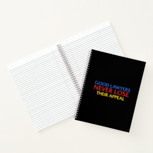 Funny Attorney Gute Anwälte verlieren nie Appell Notizbuch