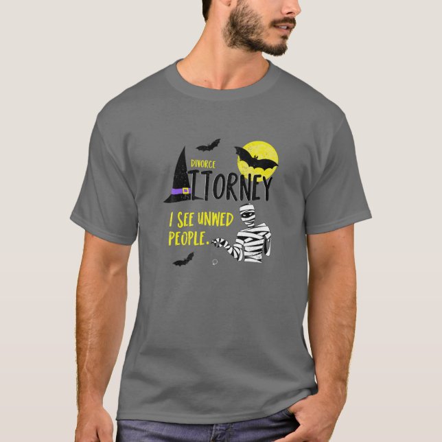 Funny Attorney Halloween Kostüm Law School Studen T-Shirt (Vorderseite)