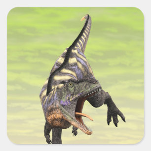 Funny Aucasaurus Dinosaur - Perfekt für Dino Lover Quadratischer Aufkleber