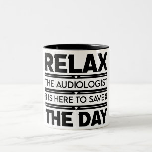Funny Audiologe Zweifarbige Tasse
