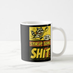 Funny auf meinem Weg, um etwas Müll Panda Chaos au Kaffeetasse