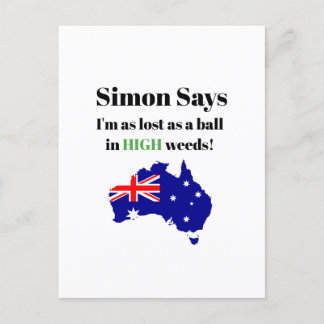 Funny Aussie Sprichwort Postkarte