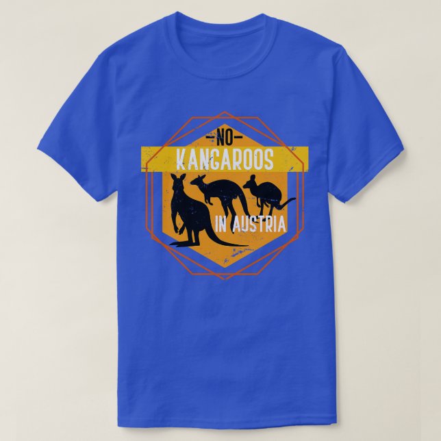 Funny Australia Gift Kangaroo T-Shirt (Design vorne)