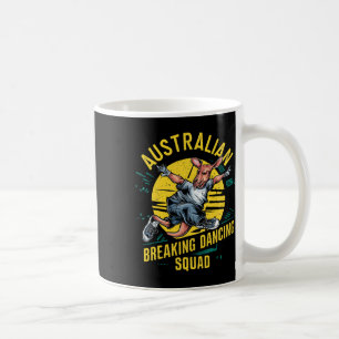 Funny Australian Break Dancing Squad Kangaroo Kaffeetasse