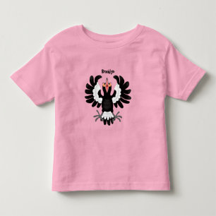 Funny Australian Magpie Cartoon Illustration Kleinkind T-shirt