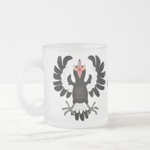 Funny Australian Magpie Cartoon Illustration Mattglastasse