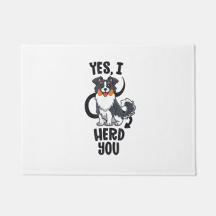 Funny Australian Shepherd Mama Gifts Aussie Yes I  Fußmatte