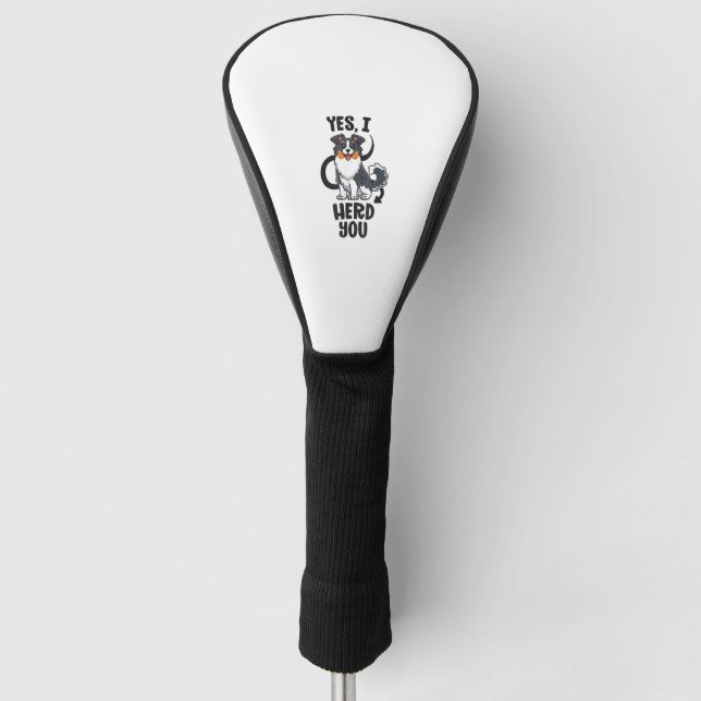 Funny Australian Shepherd Mama Gifts Aussie Yes I  Golf Headcover (Vorderseite)