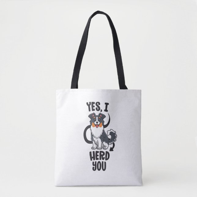 Funny Australian Shepherd Mama Gifts Aussie Yes I  Tasche (Vorderseite)