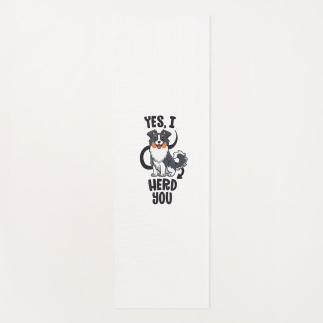 Funny Australian Shepherd Mama Gifts Aussie Yes I  Yogamatte (Vorderseite)