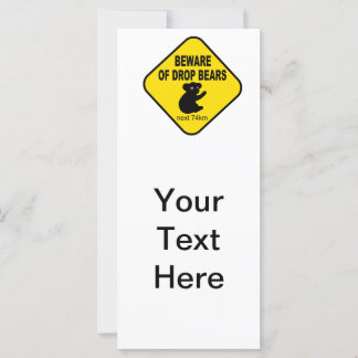 Funny Australian Sign. Hüte dich vor tröpfchendem