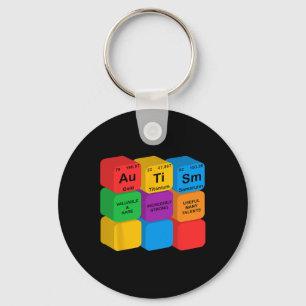 Funny Autism Awareness Elements Periodic Table Che Schlüsselanhänger