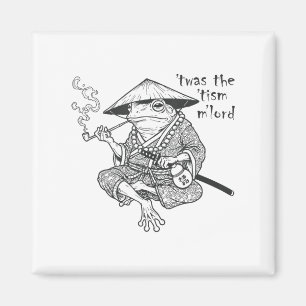 Funny Autism Dies war der Tismus M Lord Frog Meme  Magnet