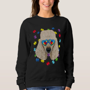 Funny Autism Poodle Dog Puzzle Sonnenbrille Jungs  Sweatshirt